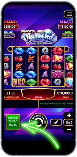 Immortal Ways Diamonds – Feature kaufen Button für €50,00 auf dem Smartphone