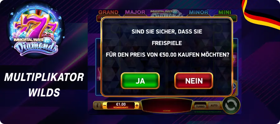 Immortal Ways Diamonds – Freispiele kaufen für €50,00